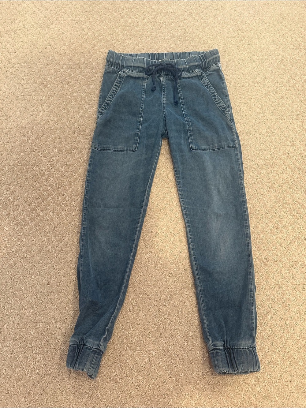 Bella Dahl Denim Jogger Pants in Blue denim XS
